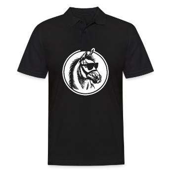 Cheval Équitation Équitation - Polo Homme - noir - Devant - Kai (181cm)