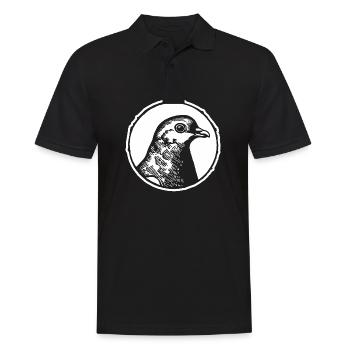 Taube Tauben Taubenzüchter Geschenk - Männer Poloshirt - Schwarz - Vorne - Kai (181cm)