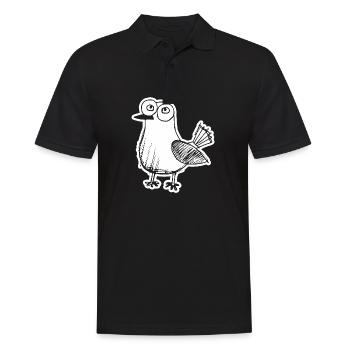 Taube Tauben Taubenzüchter Geschenk - Männer Poloshirt - Schwarz - Vorne - Kai (181cm)