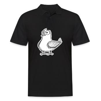 Taube Tauben Taubenzüchter Geschenk - Männer Poloshirt - Schwarz - Vorne - Kai (181cm)