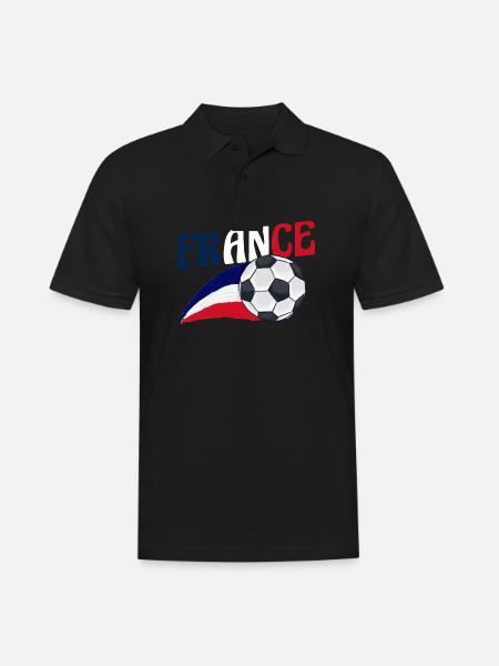 French French France - Men's Polo Shirt - black