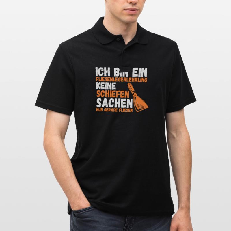 Tile Laying Training Apprentice Auzbi Tile Laying Men's Polo Shirt