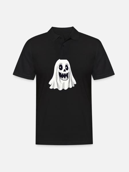 Halloween Ghost - Men's Polo Shirt - black