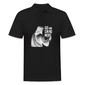 Go and Sin No More Inspirational Christian Design - Polo Homme - noir - Devant - Kai (181cm)