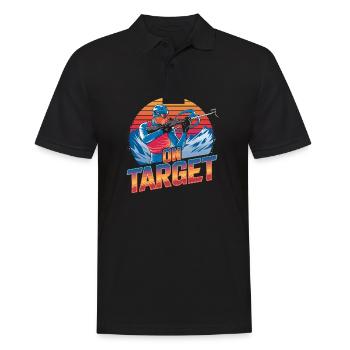 On Target - Graphismes dynamiques pour le biathlon - Polo Homme - noir - Devant - Kai (181cm)