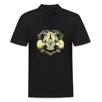 Boxer rhinocéros - Polo Homme - noir - Devant - Kai (181cm)