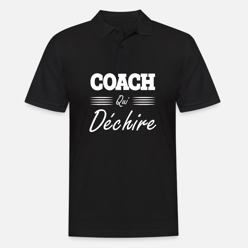 Coach Wer - Männer Poloshirt - Schwarz