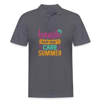 Cheveux de plage Dont Care Summer - Polo Homme - charbon - Devant - Nico (186cm)