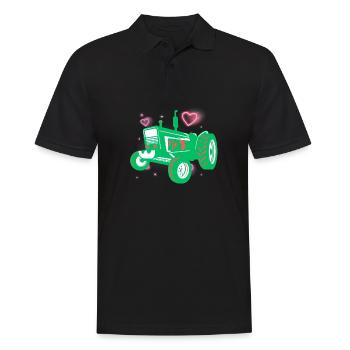 Tracteur / tracteur / tracteur - Polo Homme - noir - Devant - Kai (181cm)