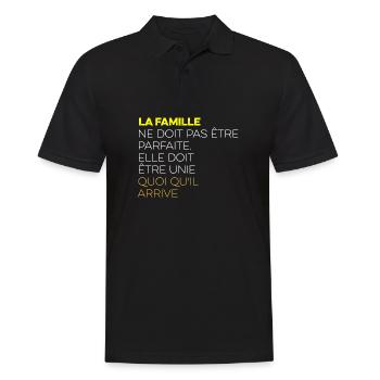 famille - Polo Homme - noir - Devant - Kai (181cm)