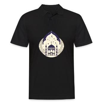 Cadeau du Ramadan Aïd Moubarak Islam Allah Musulman - Polo Homme - noir - Devant - Kai (181cm)