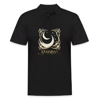 Ramadan Gift Eid Mubarak Islam Allah Muslim - Men's Polo Shirt - black - Front - Kai (181cm)