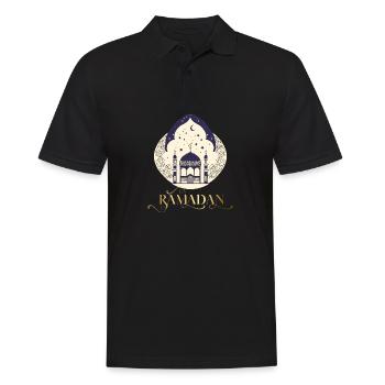 Ramadan Gift Eid Mubarak Islam Allah Muslim - Men's Polo Shirt - black - Front - Kai (181cm)