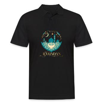 Ramadan Gift Eid Mubarak Islam Allah Muslim - Men's Polo Shirt - black - Front - Kai (181cm)
