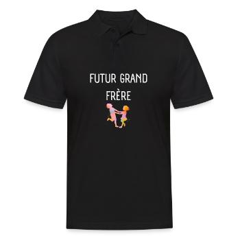 Futur grand frère - annonce futur grand frère - Polo Homme - noir - Devant - Kai (181cm)