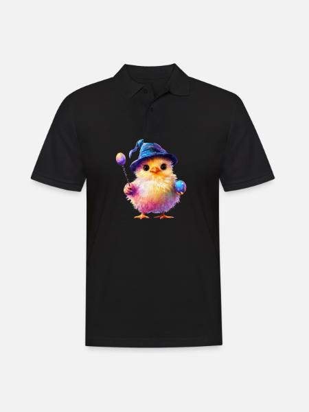 Magic Chick - Men's Polo Shirt - black