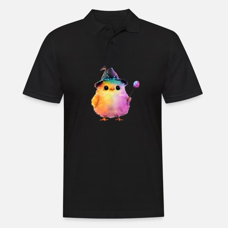 Magic Chick - Men's Polo Shirt - black