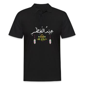 Islam Eid Mubarak - Männer Poloshirt - Schwarz - Vorne - Kai (181cm)