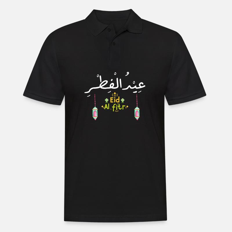 Islam Eid Mubarak - Men's Polo Shirt - black