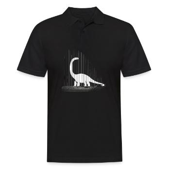 Dinosaures dinosaures dinosaures brachiosaures - Polo Homme - noir - Devant - Kai (181cm)