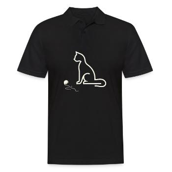 chat animal animaux de compagnie - Polo Homme - noir - Devant - Kai (181cm)