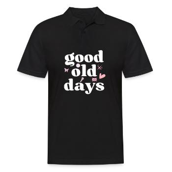 bonne vieille cassette Days blanc - Polo Homme - noir - Devant - Kai (181cm)