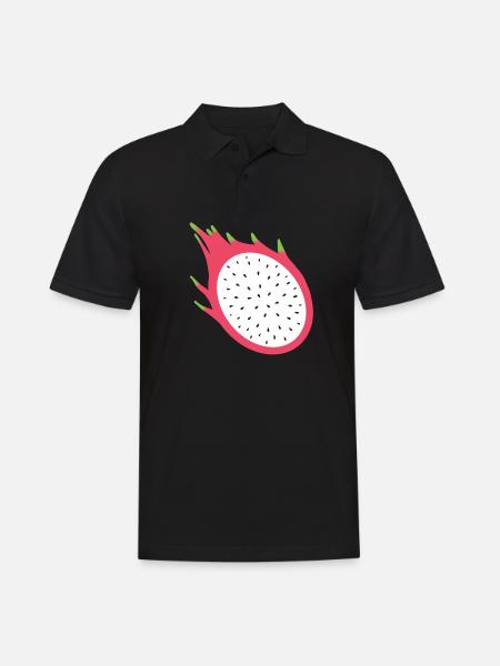 Drachenfrucht - Männer Poloshirt - Schwarz