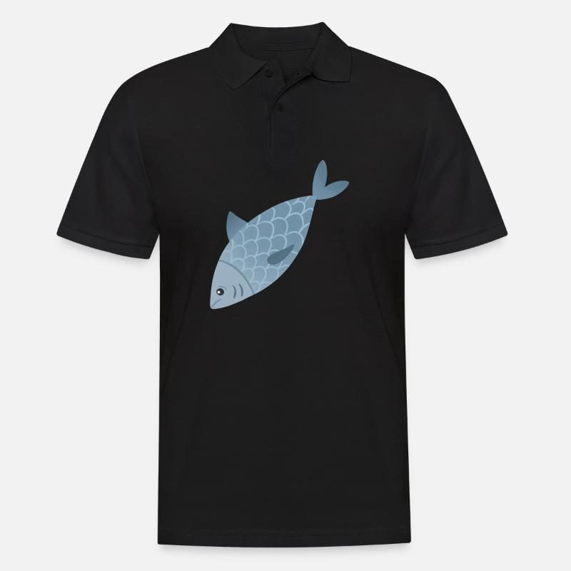 Blue Fish - Men's Polo Shirt - black