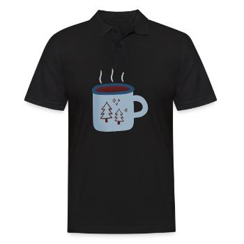 Hot Tea - Men's Polo Shirt - black - Front - Kai (181cm)
