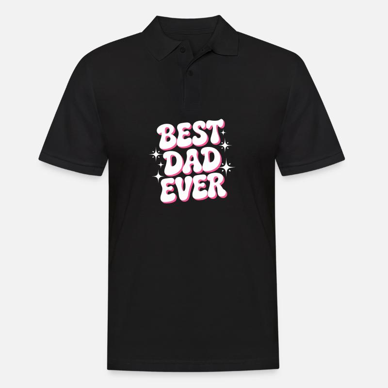 Best Dad Ever - Men's Polo Shirt - black