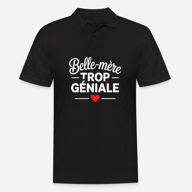 Belle-mère trop géniale - Polo Homme - noir