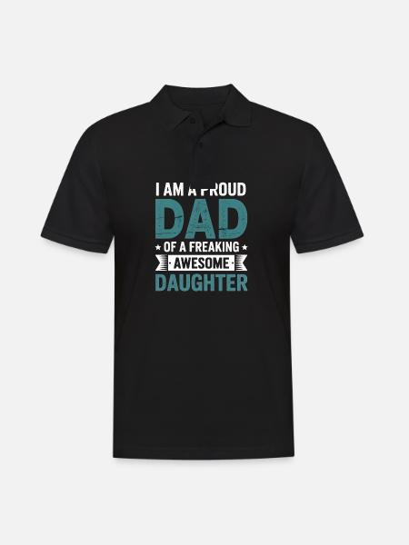 Father and daughter - Men's Polo Shirt - black