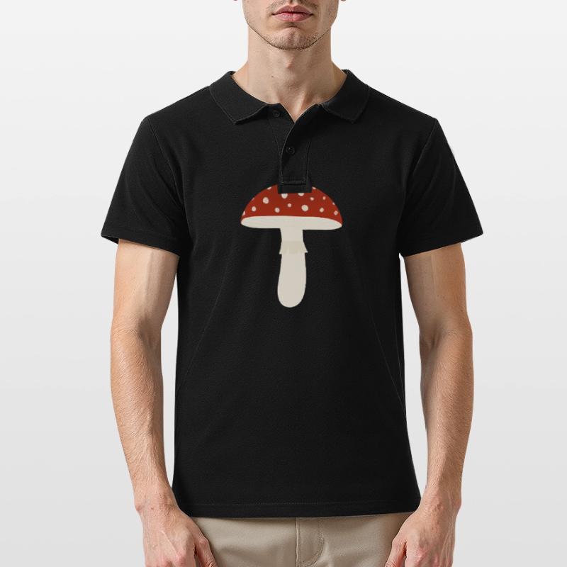 Toadstool Fly Agaric Mushroom Men's Polo Shirt