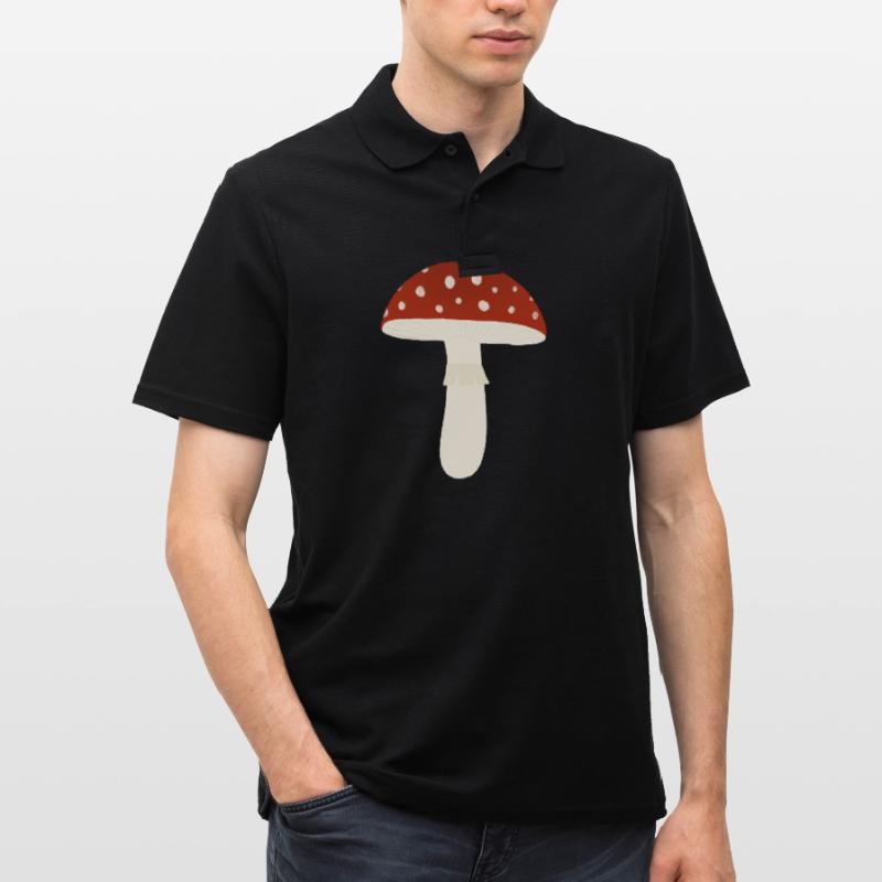 Toadstool Fly Agaric Mushroom Men's Polo Shirt