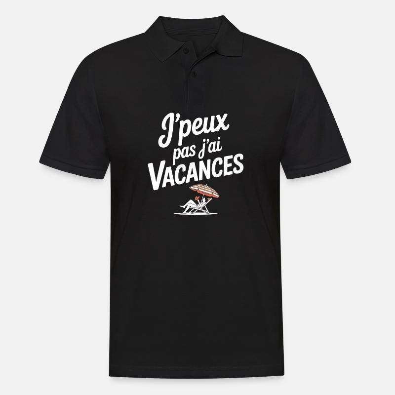 Ferien, Sommerferien - Männer Poloshirt - Schwarz