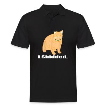 Ich habe lustigen Katzenliebhaber - Männer Poloshirt - Schwarz - Vorne - Kai (181cm)