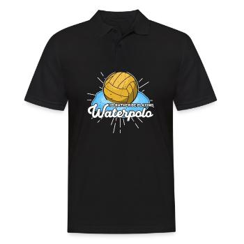Wassersport Wasserball Wasserballer Team Sportart - Männer Poloshirt - Schwarz - Vorne - Kai (181cm)