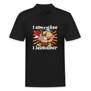 Leberkäse Liebhaber Fleischkäse Brötchen - Männer Poloshirt - Schwarz - Vorne - Kai (181cm)