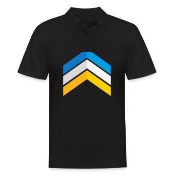 Down Syndrome Three Chromosome Arrows Awareness - Men's Polo Shirt - black - Front - Kai (181cm)
