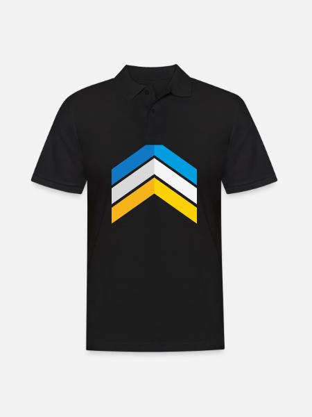 Down-Syndrom Drei-Chromosomen-Pfeile Bewusstsein - Männer Poloshirt - Schwarz