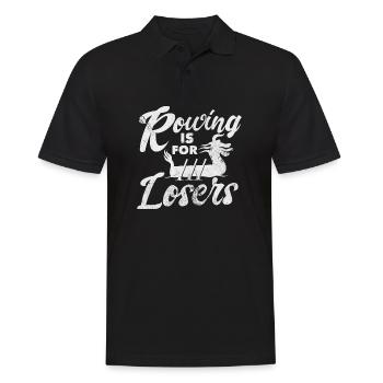 L’aviron, c’est pour les perdants - Polo Homme - noir - Devant - Kai (181cm)