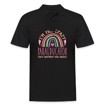 Je suis le paraéducateur fou dont ils vous ont mis en garde - Polo Homme - noir - Devant - Kai (181cm)
