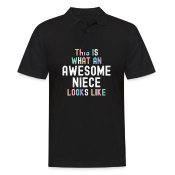 Voici à quoi ressemble une nièce géniale - Best - Polo Homme - noir - Devant - Kai (181cm)