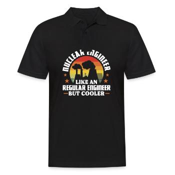Nuclear engineer Like a regular engineer but - Men's Polo Shirt - black - Front - Kai (181cm)