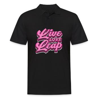 live love leap Design for a dancer - Men's Polo Shirt - black - Front - Kai (181cm)