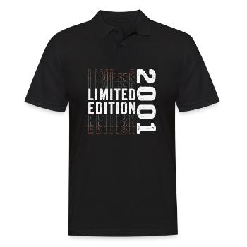 Limitierte Auflage 2001 - Toller 22. Geburtstag - Männer Poloshirt - Schwarz - Vorne - Kai (181cm)