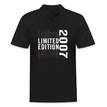 Limitierte Auflage 2007 - Toller 16. Geburtstag - Männer Poloshirt - Schwarz - Vorne - Kai (181cm)