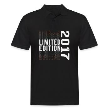 Limited Edition 2017 - Awesome 6th Birthday Retro - Men's Polo Shirt - black - Front - Kai (181cm)