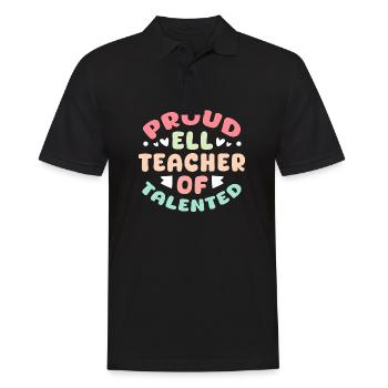 Fier professeur d’anglais anglais talentueux - Polo Homme - noir - Devant - Kai (181cm)