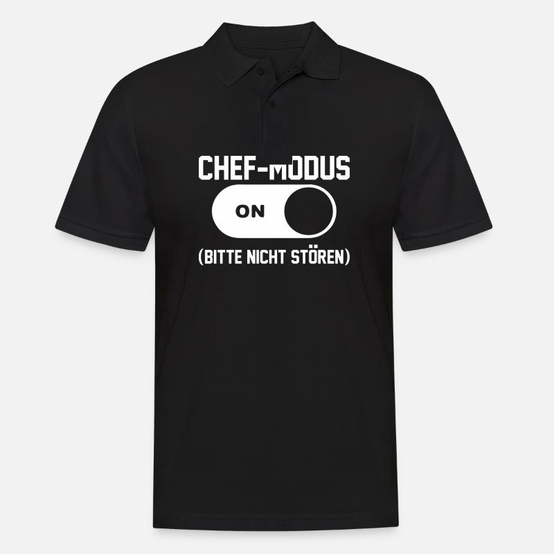 Teamleiter Chef Abschied - Männer Poloshirt - Schwarz